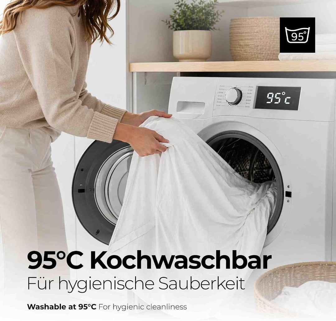 etérea Matratzenschoner 180x200 cm – Agnes wasserdichte Matratzenauflage – Inkontinenzunterlage wasc