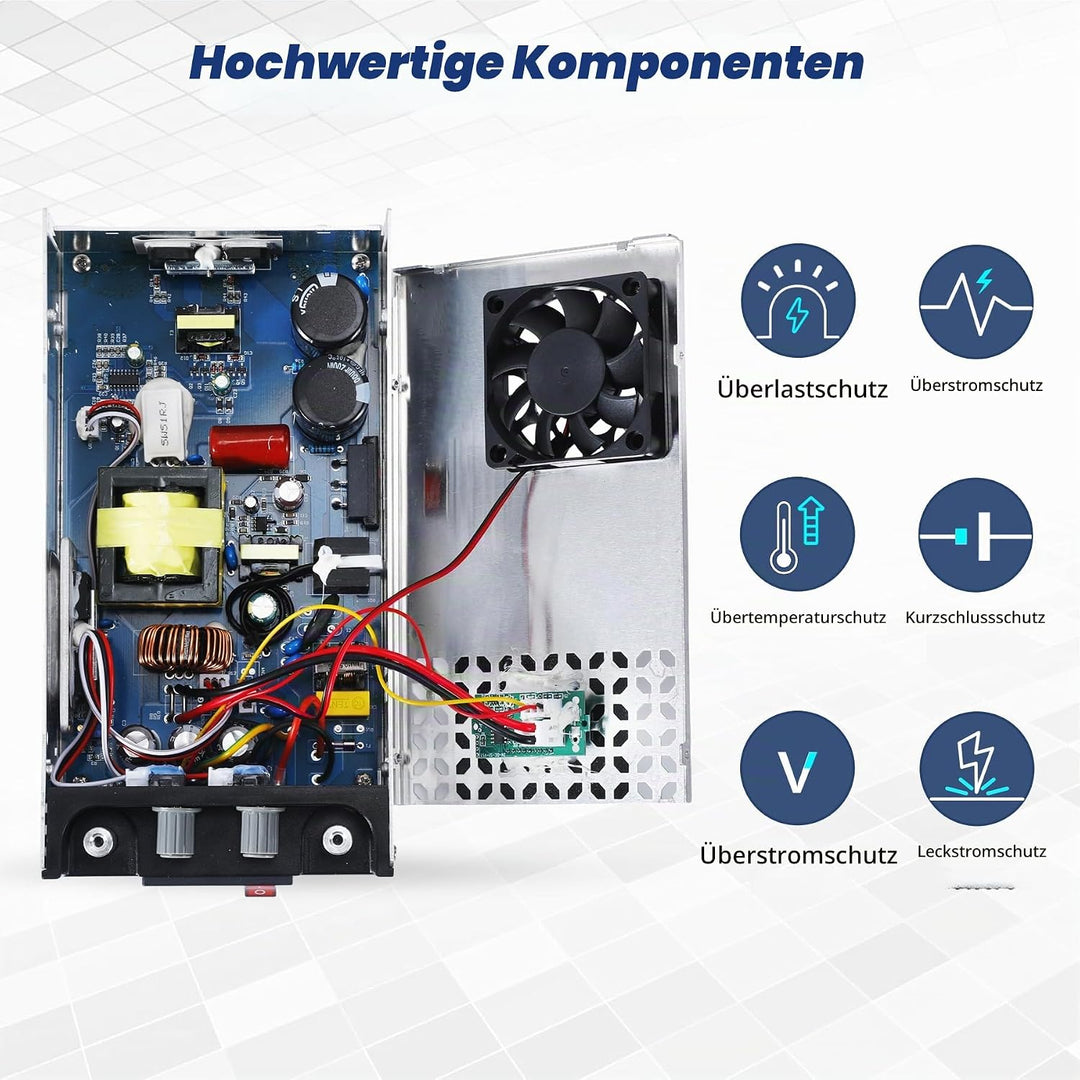 BOSYTRO Regelbares Netzteil 0-12V 0-50A 600W Schaltnetzteil Transformator Power Supply Trafo 230v au