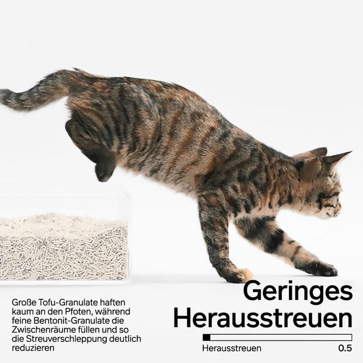 pidan Tofu Katzenstreu mit Bentonit 4,8 kg (2 Beutel) 4,8 kg (2er-Pack), 4,8 kg (2er-Pack)