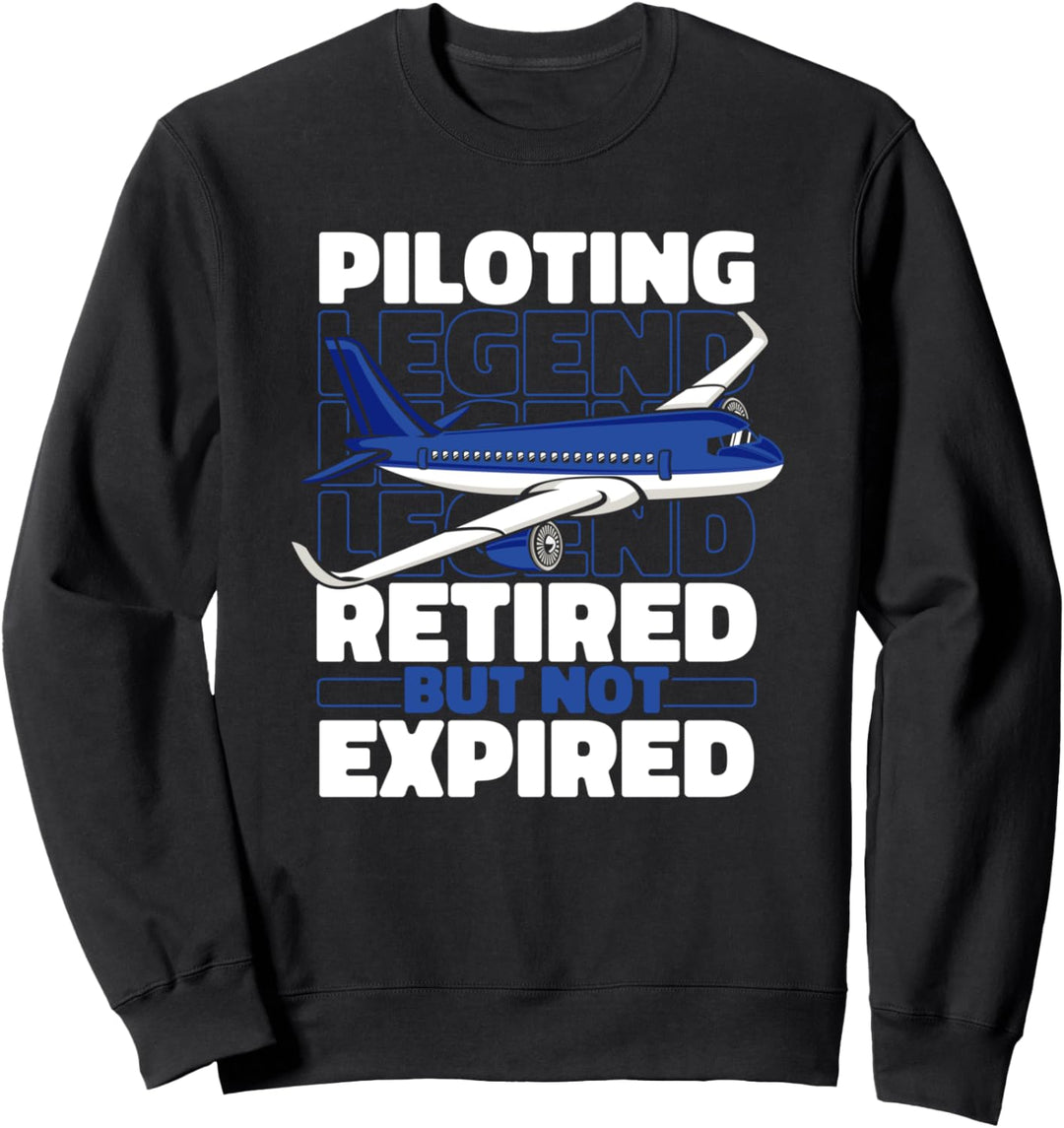 Fliegen Im Ruhestand Flieger Flugzeugführer - Flugzeug Pilot Sweatshirt