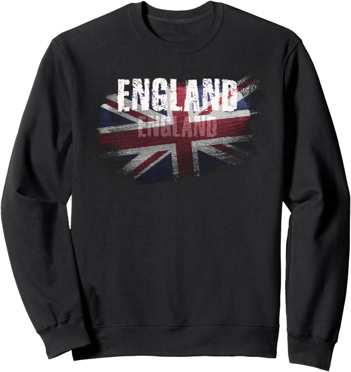 England, Englische Flagge Union Jack Grunge Sweatshirt