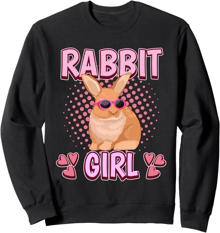 Damen Rabbit Girl Mädchen Kaninchen Sweatshirt