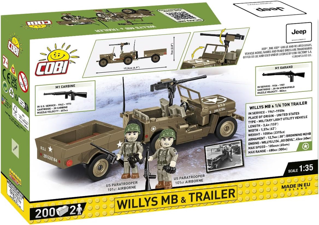 COBI Willys MB &amp; Trailer