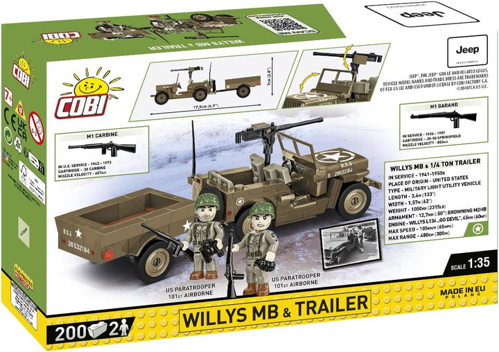 COBI Willys MB &amp; Trailer