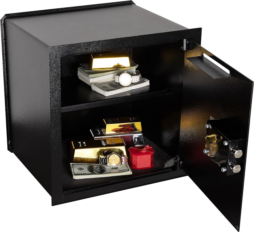 Genie Hand – Mechanische Wandtresorbox Klein mit Einwurfschlitz – Doppelbartschloss gross, gross