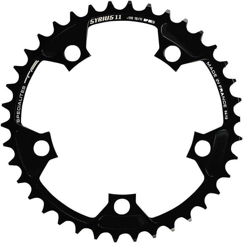 Spécialités TA Syrius 110pcd 10/11-Gang-Kettenblatt Inner 39T Schwarz, Inner 39T Schwarz