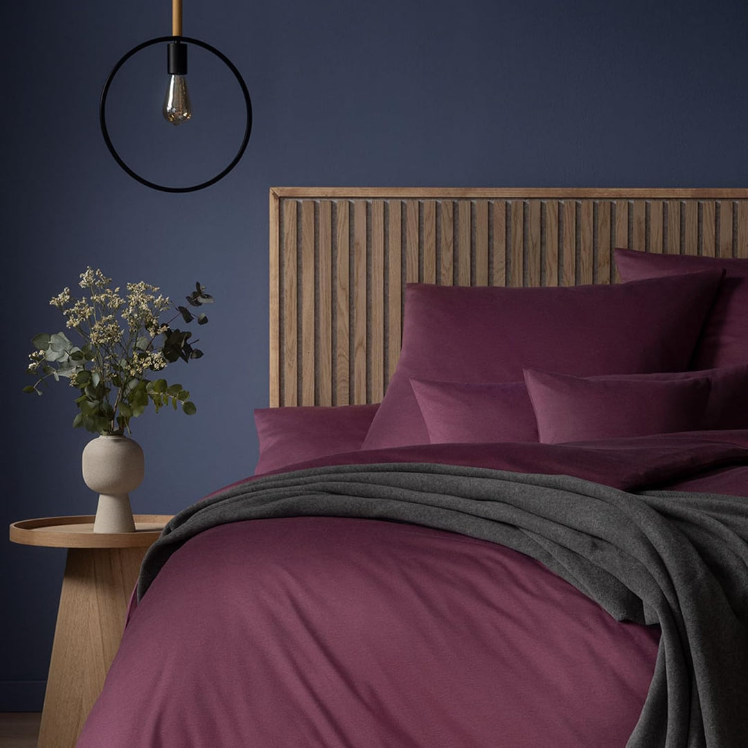 ESTELLA Bettwäsche Takoma - Mako Interlock Jersey (Mauve 065, 1 x 80x80 + 1 x 155x220 cm)