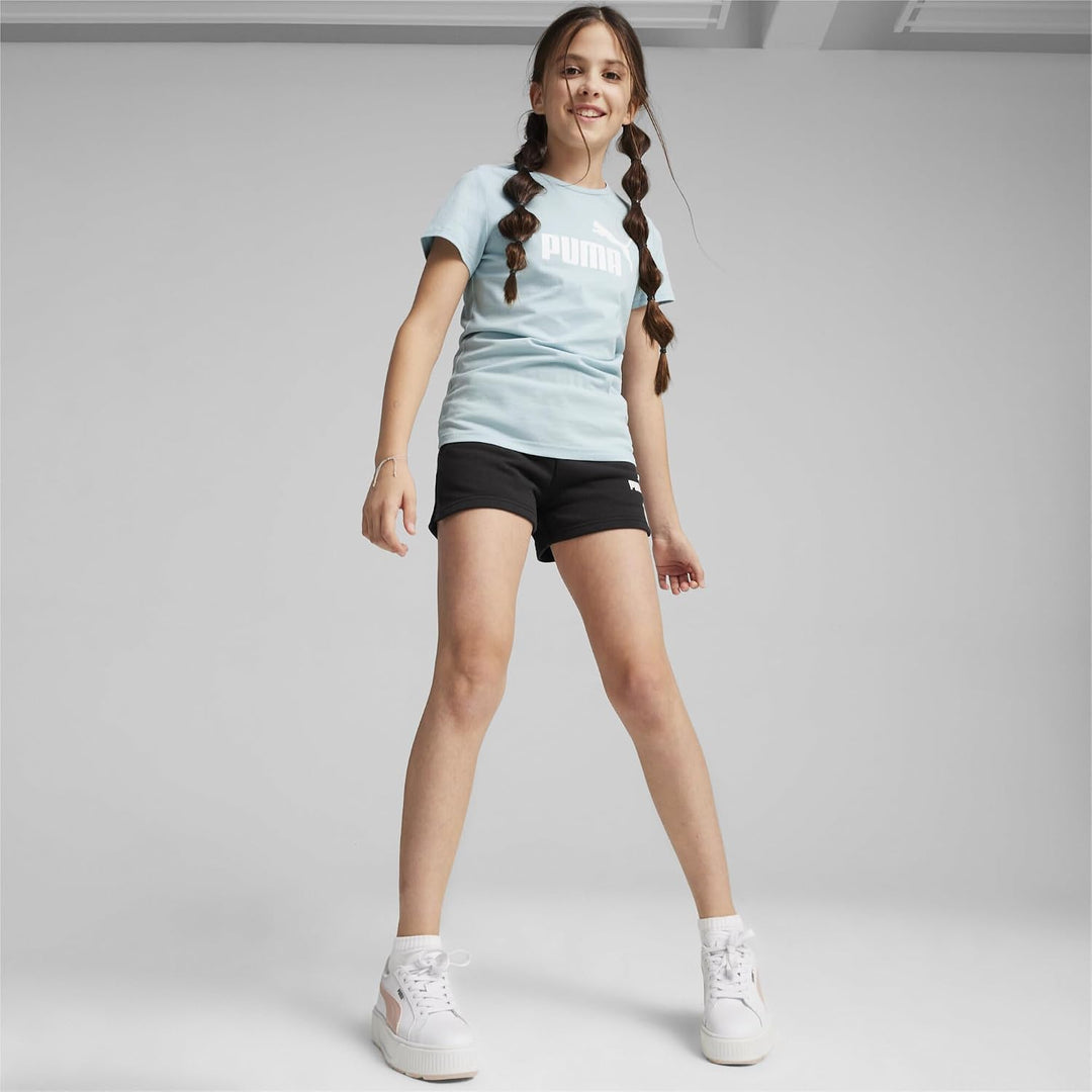 PUMA Mädchen Logo Tee &amp; Shorts Set G Trainingsanzug 128 Turquoise Surf, 128 Turquoise Surf