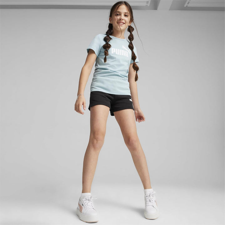 PUMA Mädchen Logo Tee &amp; Shorts Set G Trainingsanzug 128 Turquoise Surf, 128 Turquoise Surf