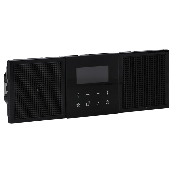 Jung Smart Radio DAB+ DABLS2BTSW Bluetooth-Set Stereo Radio 4011377172739 Schwarz mit 2 Lautsprecher
