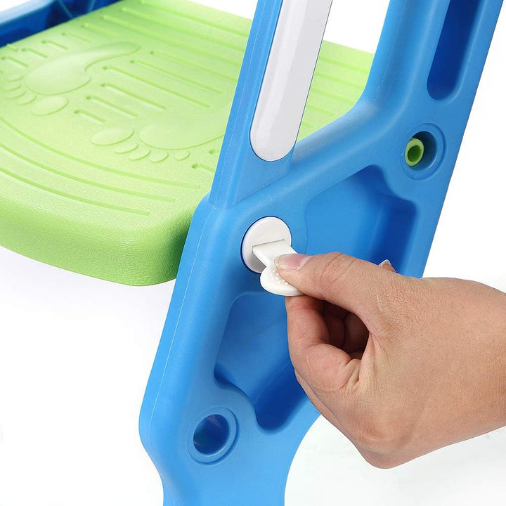 Toilettensitz mit Treppe für Kinder, verstellbar und faltbar, Toilettensitz mit Stufen, Toilettentra