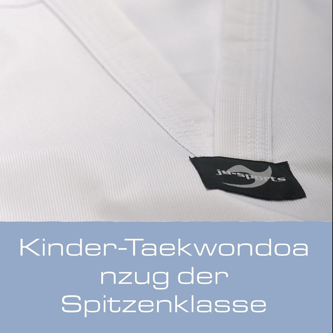 Ju-Sports Taekwondo Anzug Bonsai pro Weiss - Dobok speziell für Kinder &amp; Einsteiger inkl. weissem Gü