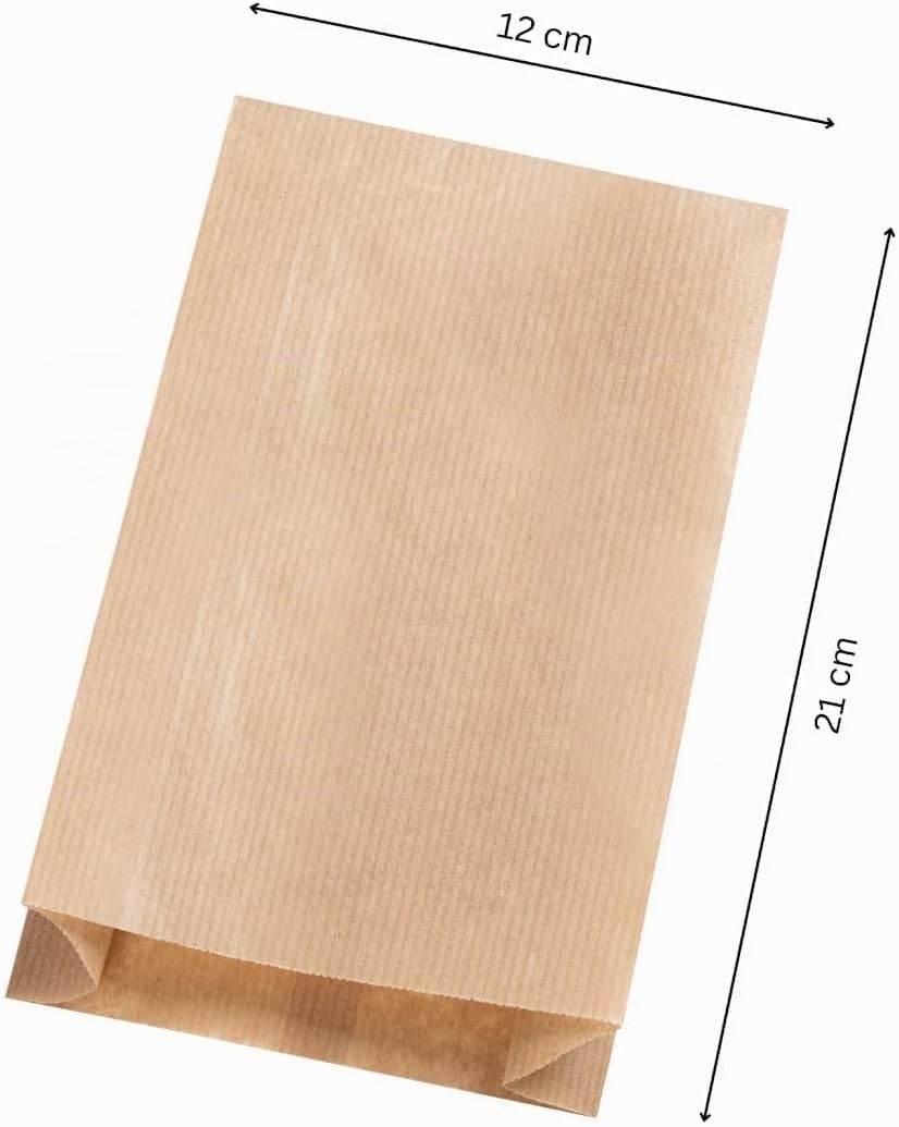 1000 Papiertüten Braun 12 x 21 cm Kraft Tüten Brottüten 12 x 21cm 1000 Stück, 12 x 21cm 1000 Stück