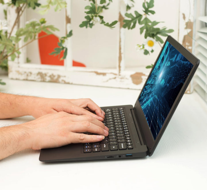 Bigmachine Laptop Computer Mini 10 Zoll Quad Core Powered by Android 12 Netbook 64GB Kleiner mit WiF