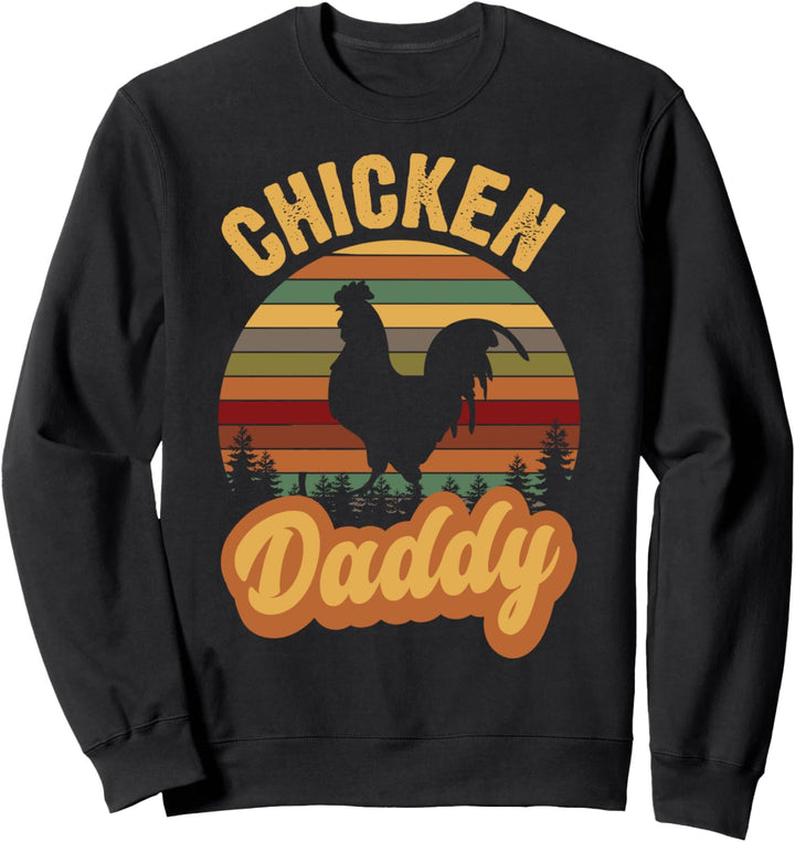 Chicken Daddy Retro Vintage Style Huhn Sweatshirt
