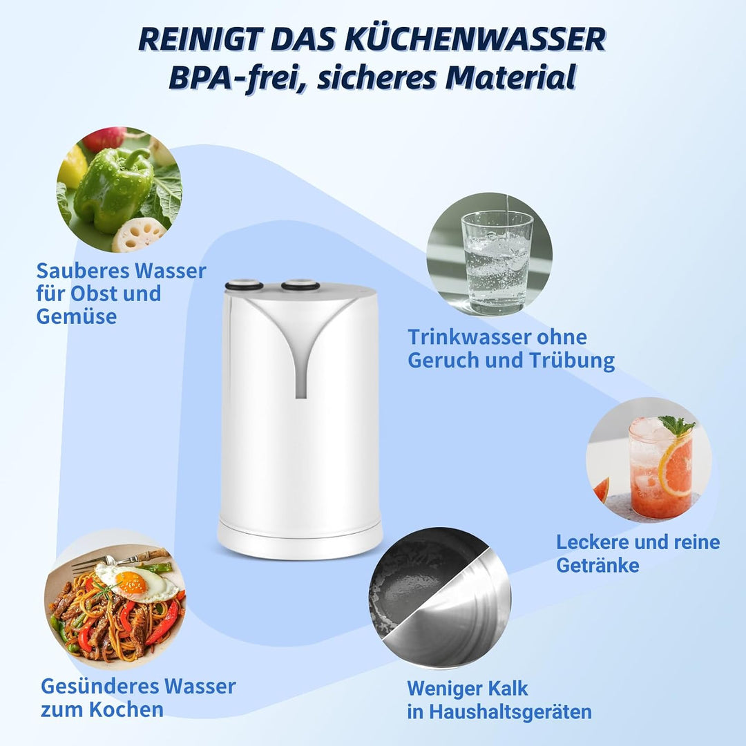 GLACIER FRESH Filterkartusche für Brita ON TAP V/V-MF (2×600l) 2 Stück, 2 Stück