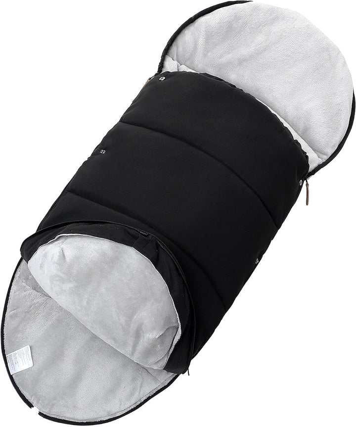 Fusssack Babyschale für Kinderwagen Buggy Universal Winter Baby Dunkelblau 90x48 cm (1er Pack), Dunk