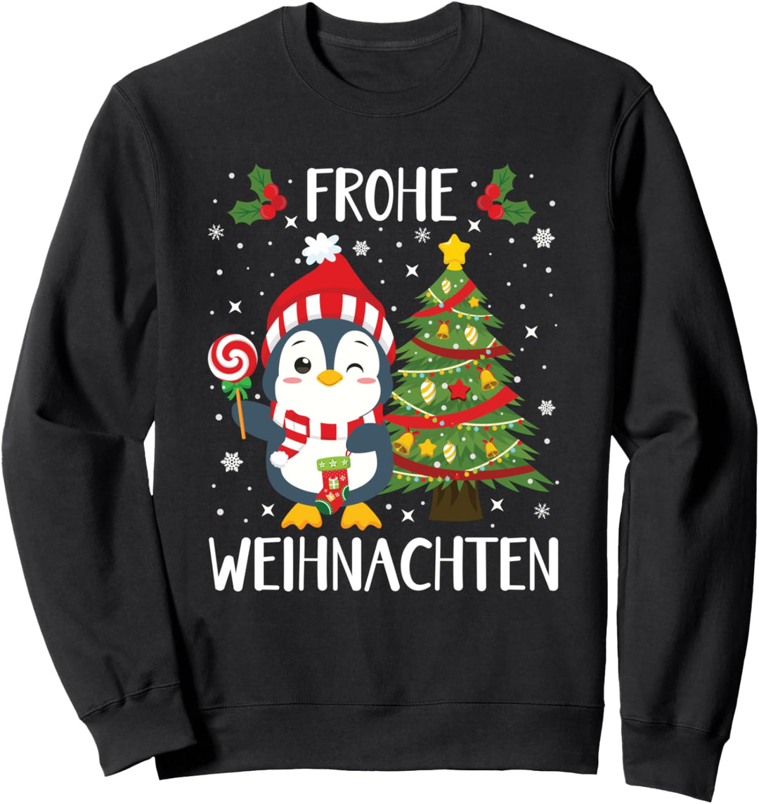 Weihnachtsoutfit Junge Mädchen Geschenke Lustiger Pinguin Sweatshirt
