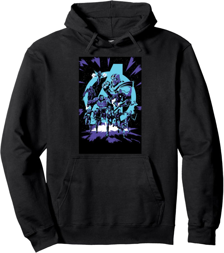 Marvel Avengers: Endgame Group Shot Pop Art Poster Pullover Hoodie