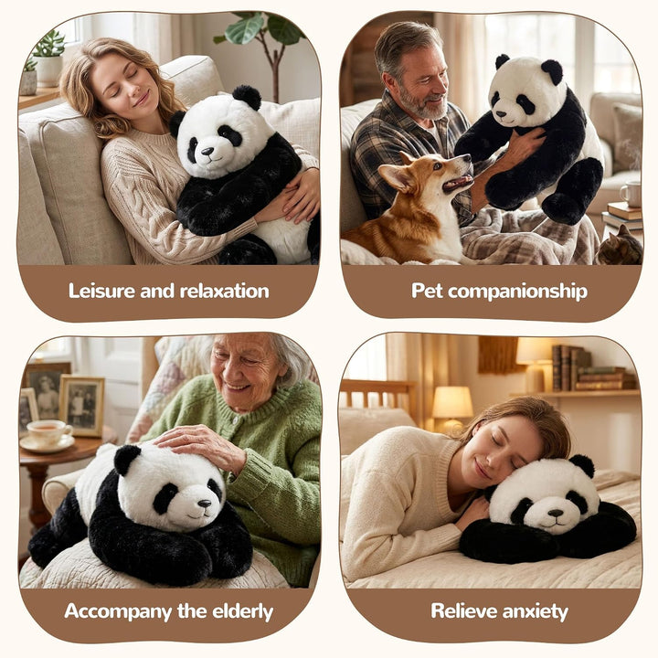 Gewichtstiere Kuscheltier Panda 1.5kg gross Gewichtskuscheltier Erwachsene Kawaii Plüschtiere Weiche