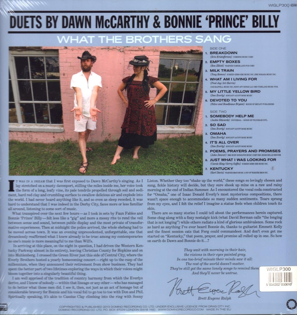 What the Brothers Sang, Vinyl