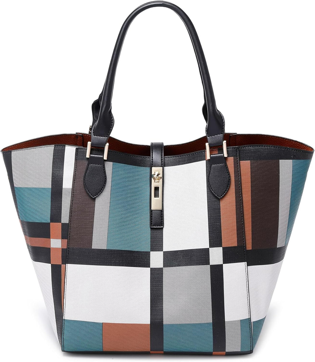 sqlp Damen Henkeltaschen Leder Gross Kapazität Shopper Tasche Student Schultasche Arbeit Handtasche