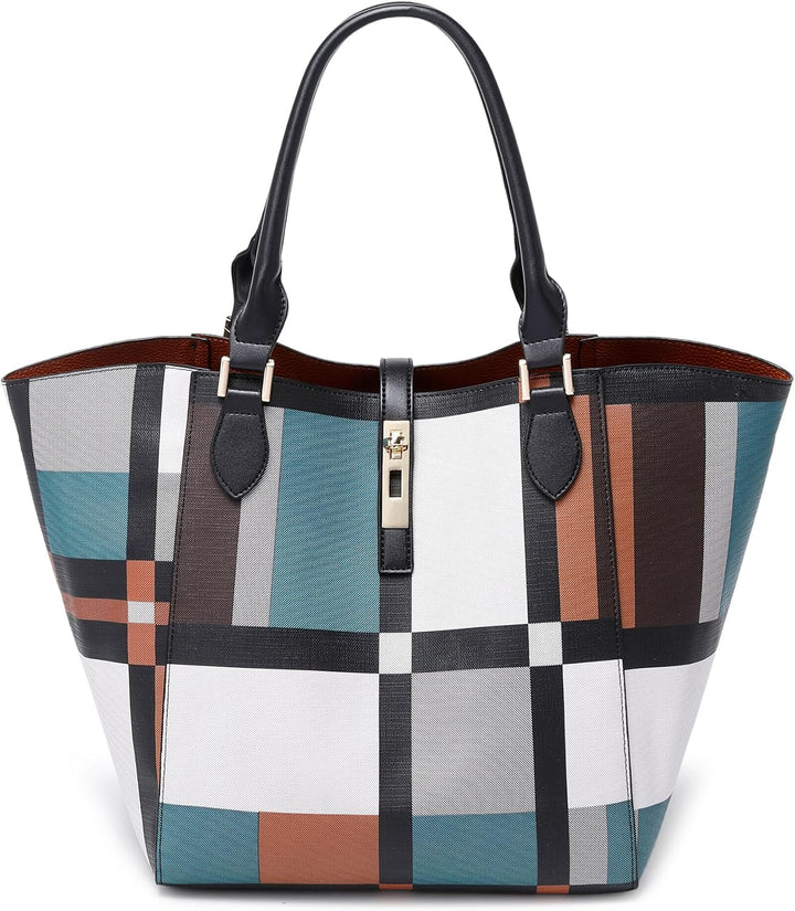 sqlp Damen Henkeltaschen Leder Gross Kapazität Shopper Tasche Student Schultasche Arbeit Handtasche