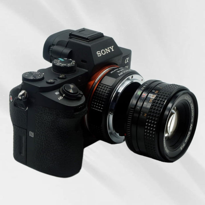 PHOLSY Manueller Objektivadapter: Kompatibel mit Konica AR Objektiv und Sony E (NEX) Kameragehäuse K