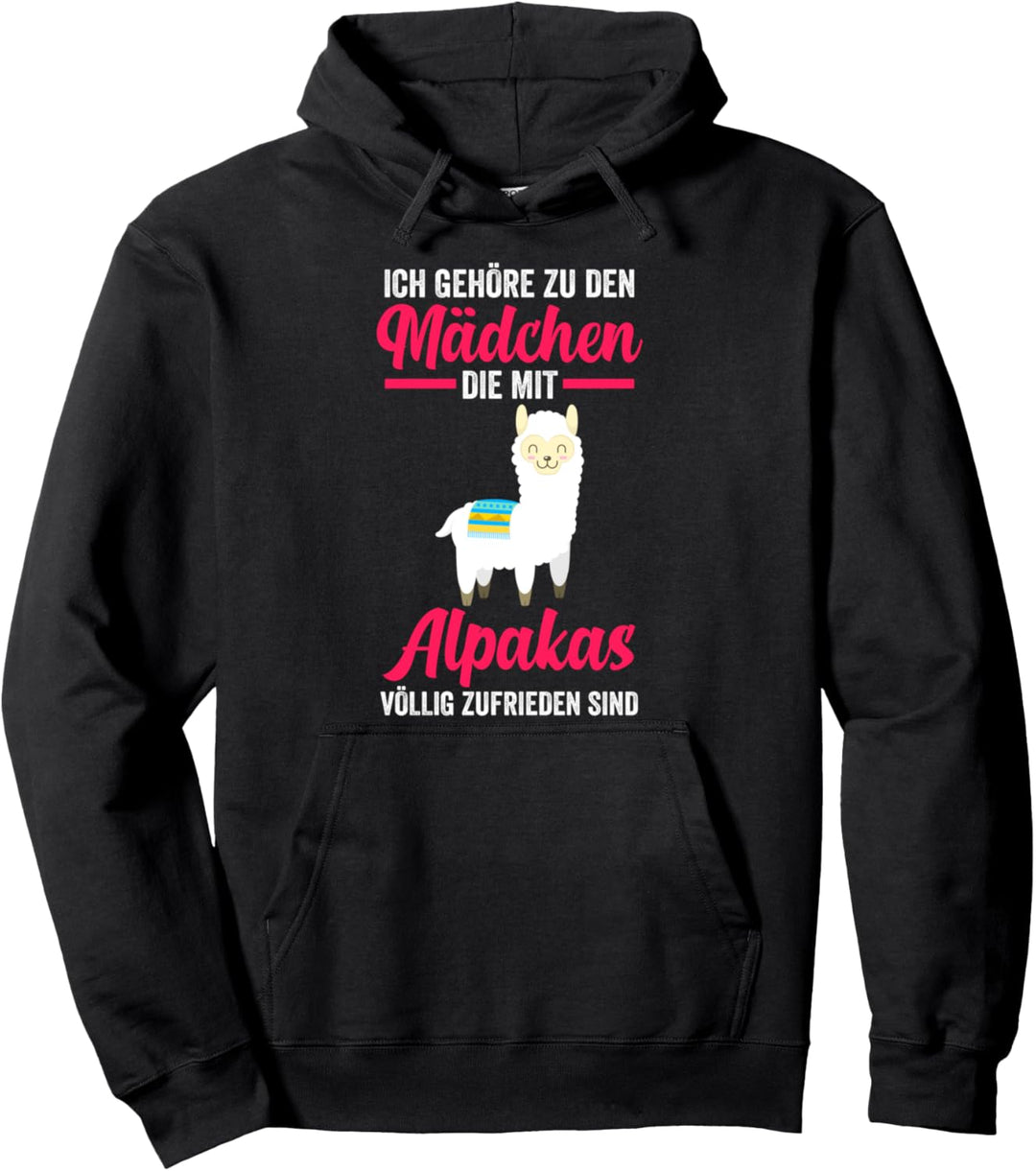 Alpaka Mädchen Alpakas Pullover Hoodie