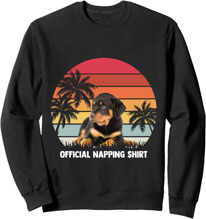 Offizielle Napping Apparel Rottweiler Hund Haustier Rotti Hu Sweatshirt
