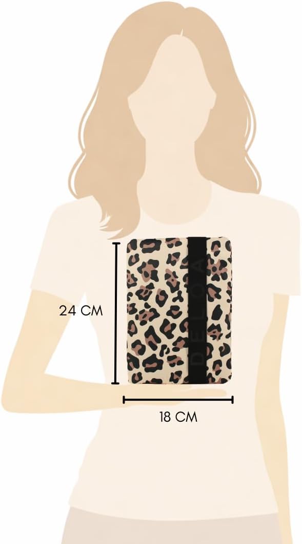 DELOA ® Windeltasche für unterwegs mit viel Platz - Kleine Wickeltasche, Baby Windelorganizer (Leopa