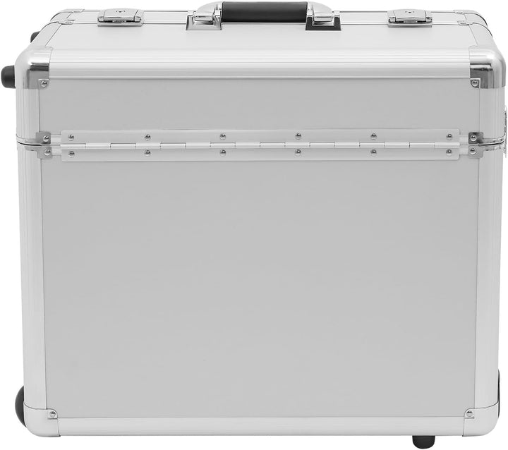 Robuster Aluminium Businesskoffer mit Rollen, 30 kg Traglast - Kompakter Aktenkoffer &amp; Pilotenkoffer