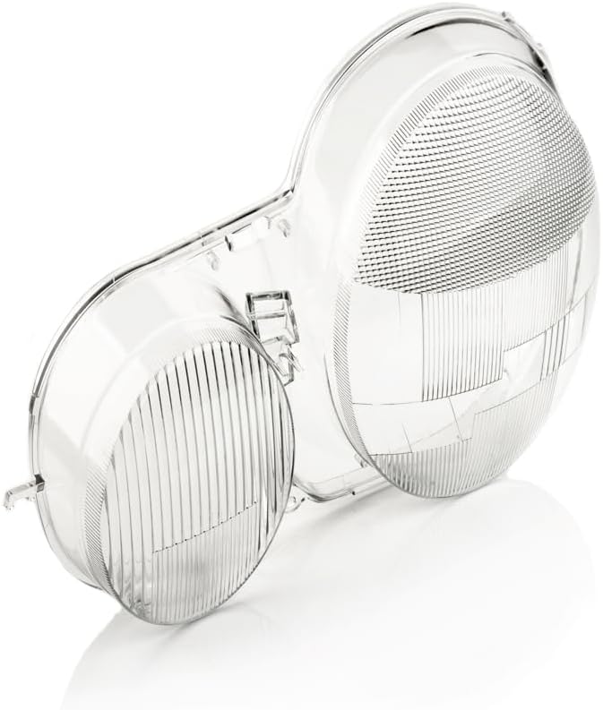 LST 2x Scheinwerferglas Streuscheibe Frontlicht Abdeckung Halogen Xenon links rechts Set kompatibel