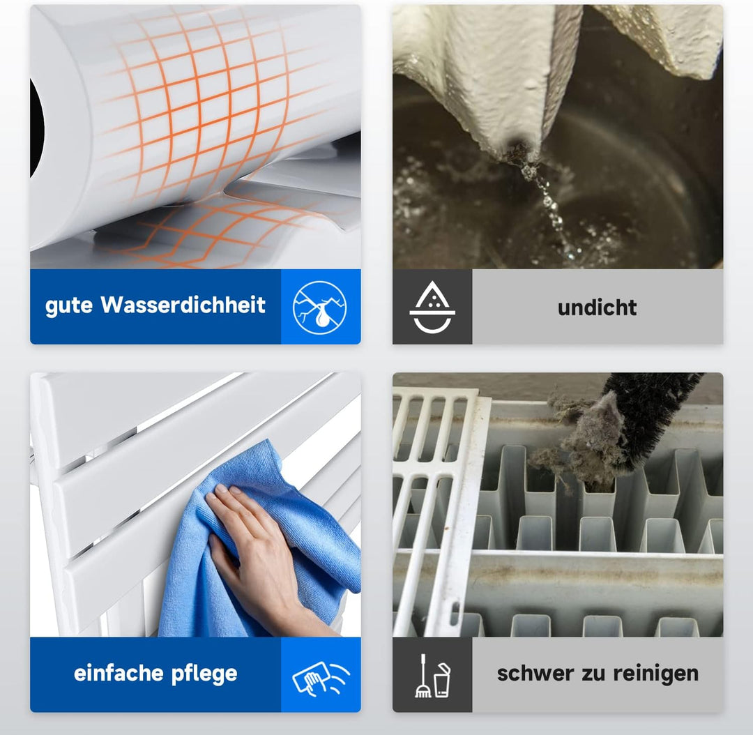 Elektrischer Handtuchwärmer 762x600mm mit WiFi Programmierbare Thermostat 762x600mm Wlan-thermostat,