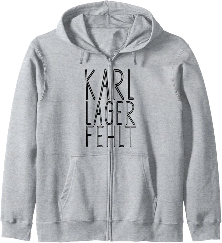 Witziger Karl Lager Fehlt Spruch Geschenkidee Kapuzenjacke