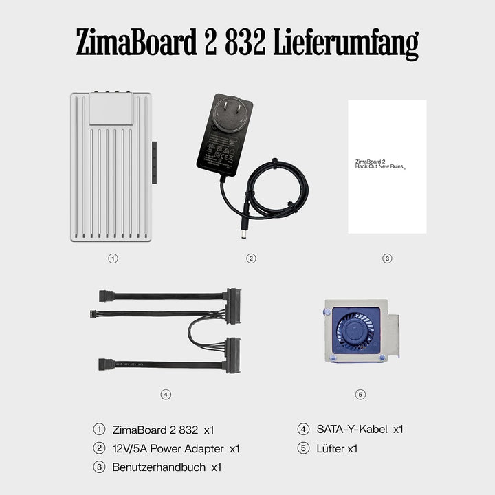 ZimaBoard 2 832 Home Server Mini DIY NAS Single Board Netzwerkspeicher, ZimaBoard 2 832