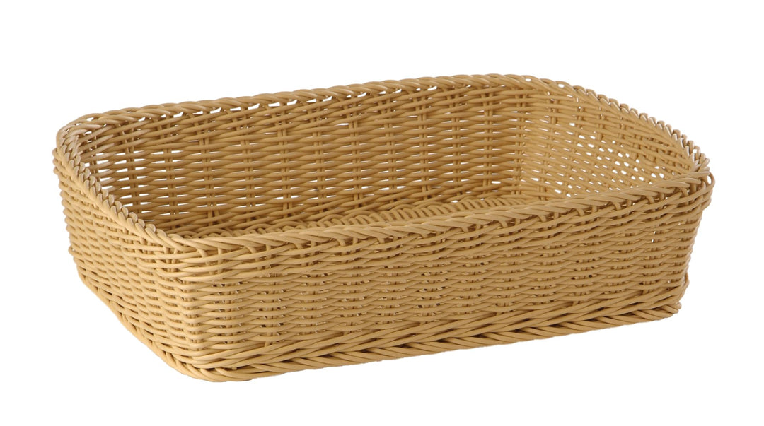APS 50710 Korb "PROFI LINE", 40 x 30 cm, Höhe 10 cm, Polypropylen, Bäcker-Mass, beige