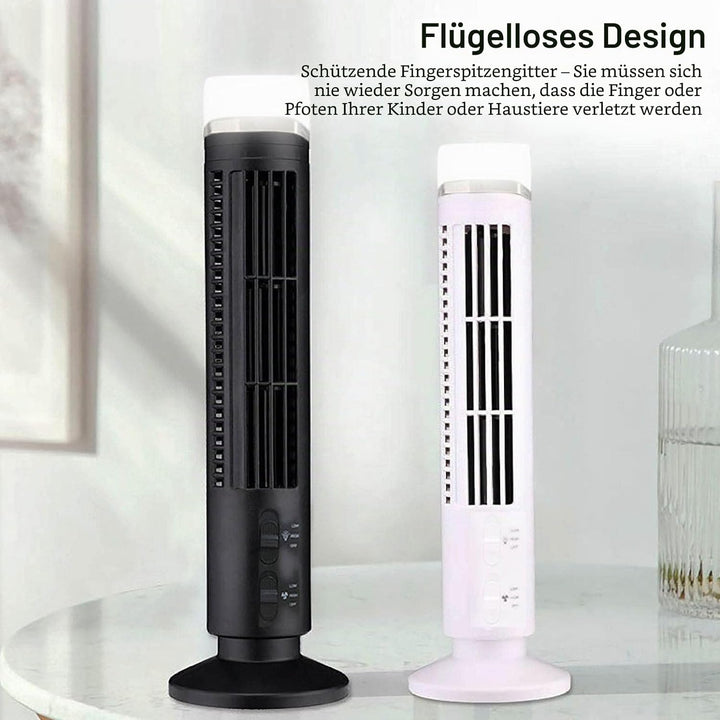 TOPINCN Turmventilator für Schlafzimmer mit Leichten ABS-Metallkomponenten, 90 Grad Oszillierender F