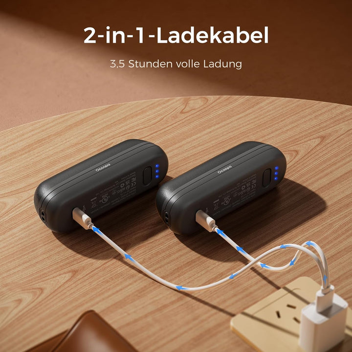 OCOOPA Handwärmer Taschenwärmer UT2S Mini, 5200mAh, Handwärmer Magnetisch Elektrisch 2er Set, Tasche