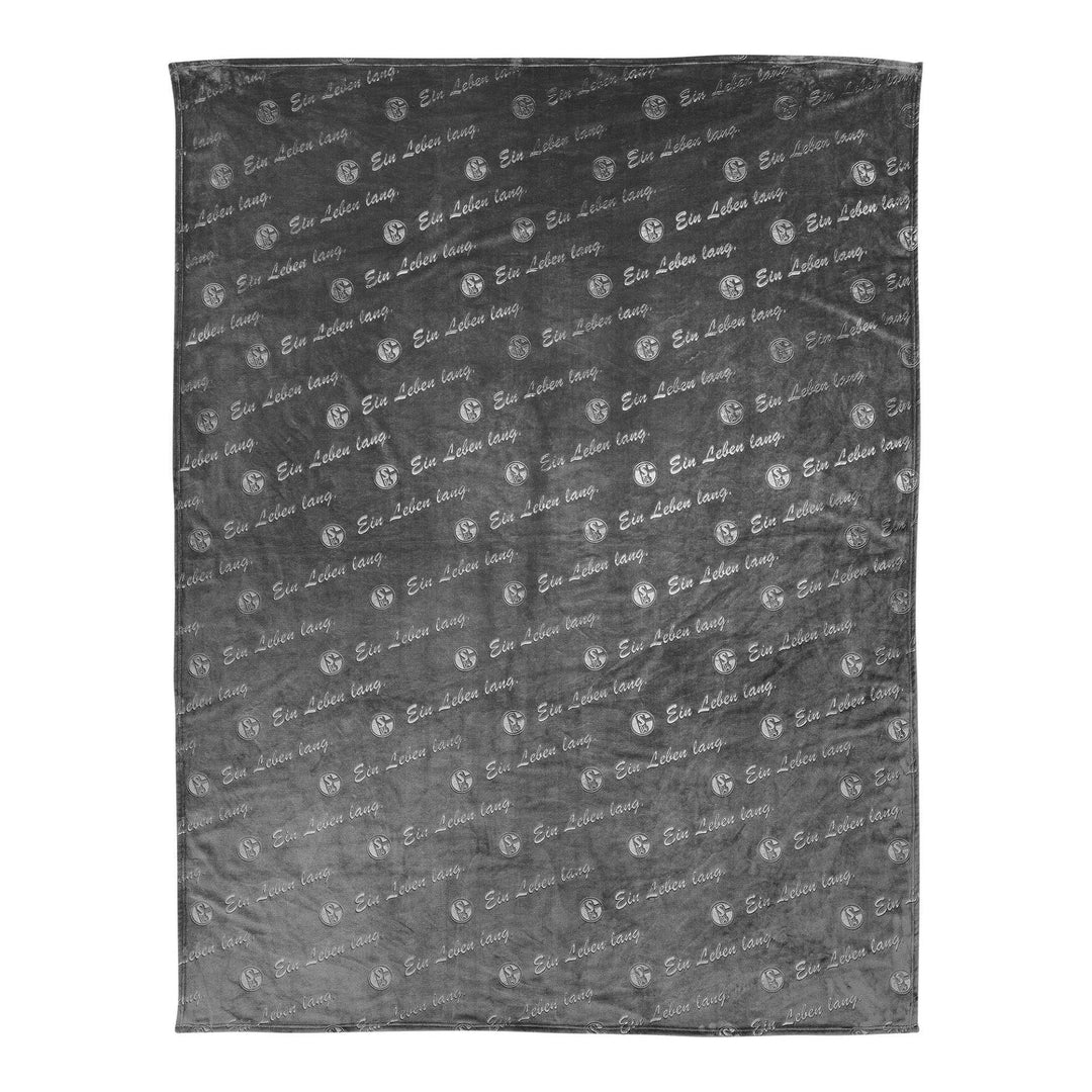 FC Schalke 04 Decke Fleece Allover anthrazit 150x200 cm