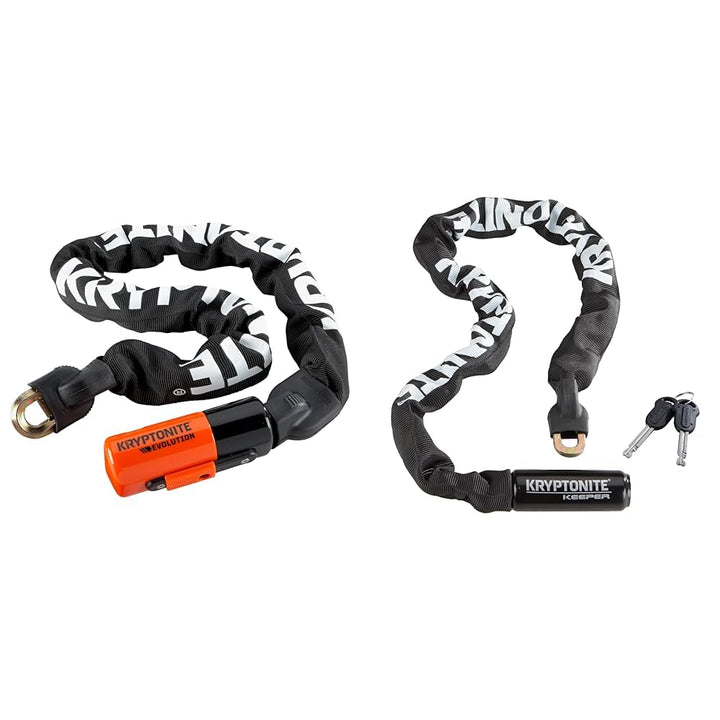 Kryptonite 808 Kabelschloss Evolution series 4 Integrated Chain 1090, Schwarz, 90cm &amp; 152080 Kabelsc