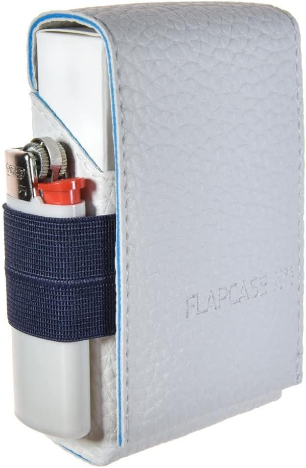 FLAPCASE N°1 • Glacier Shadow • Designer Zigarettenetui, Made in Austria, Leder vegan Zigarettenbox