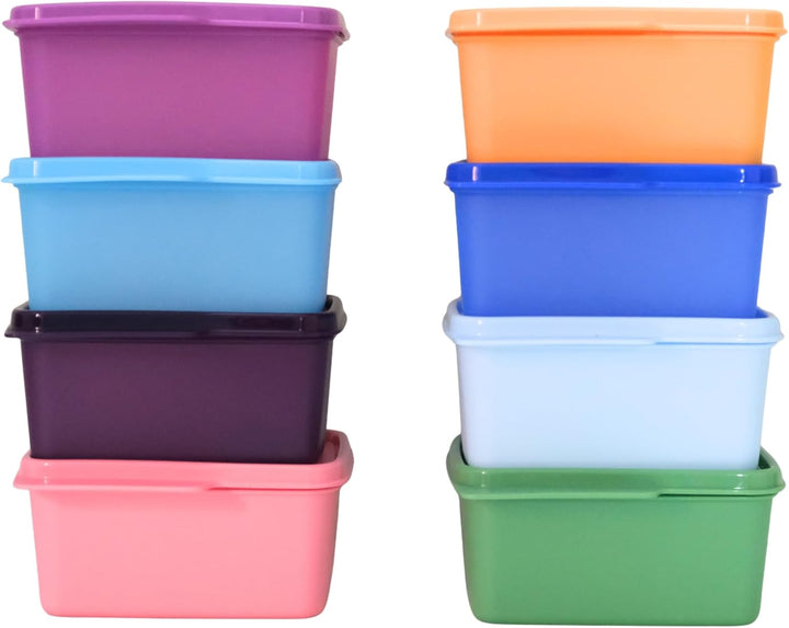 Tupperware Keep Tab Plastic Container Set, 500ml, Set of 4, Multicolour (TUP_B01AXR1M88)