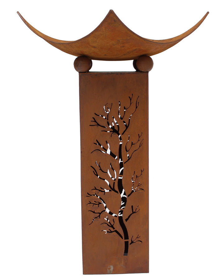 Säule Feuerschale, 2-teilig, Dekosäule, Pflanzsäule