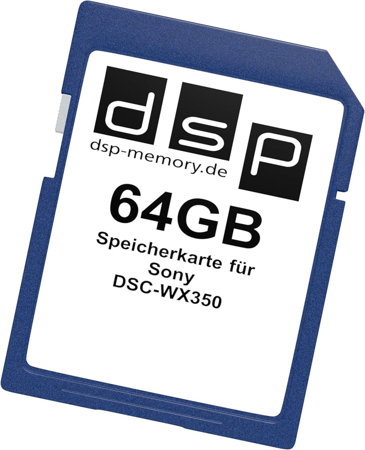 64GB Speicherkarte für Sony DSC-WX350