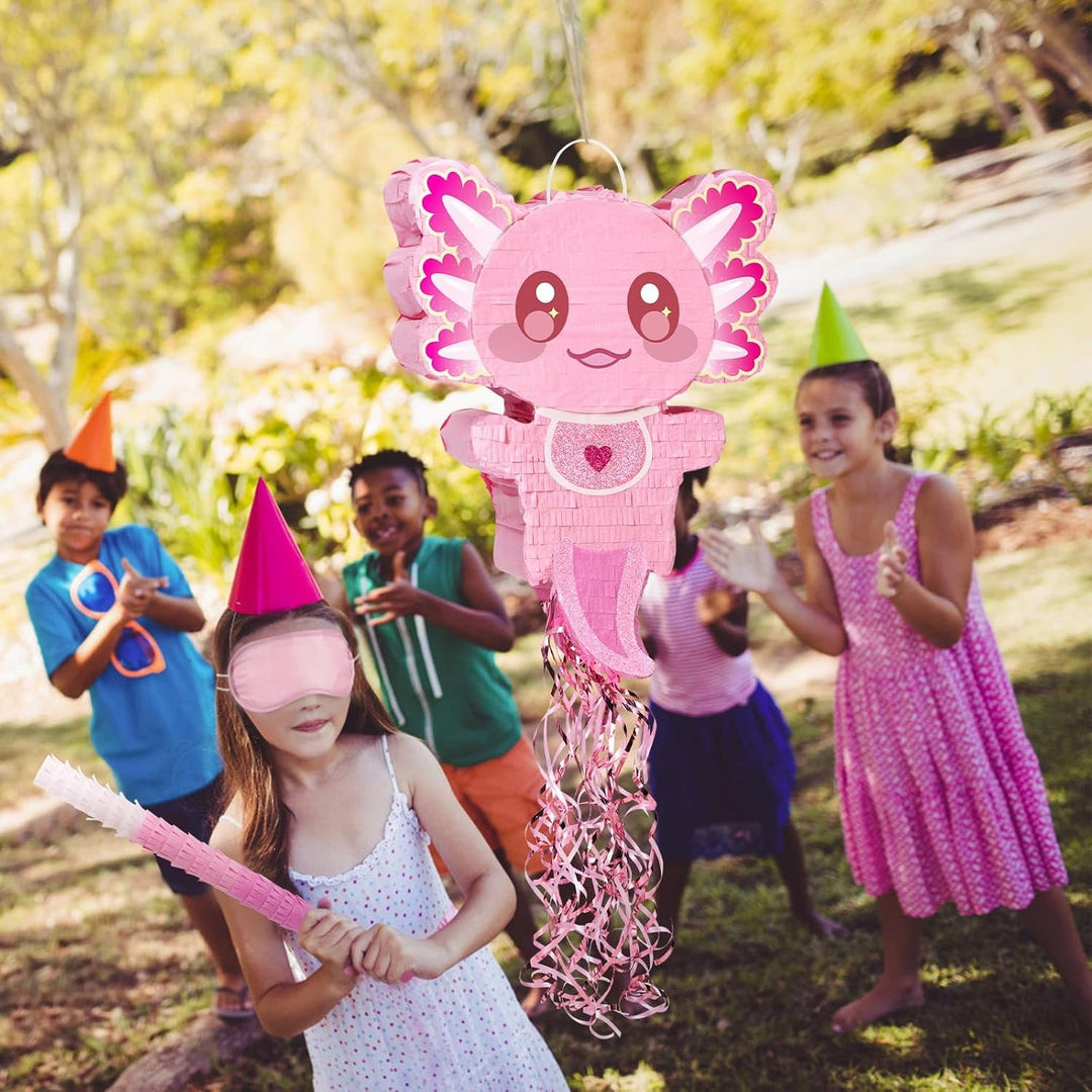 WERNNSAI Axolotl Pinata – Rosa Fisch Cartoon Reptilien für Party Deko, Axolotl