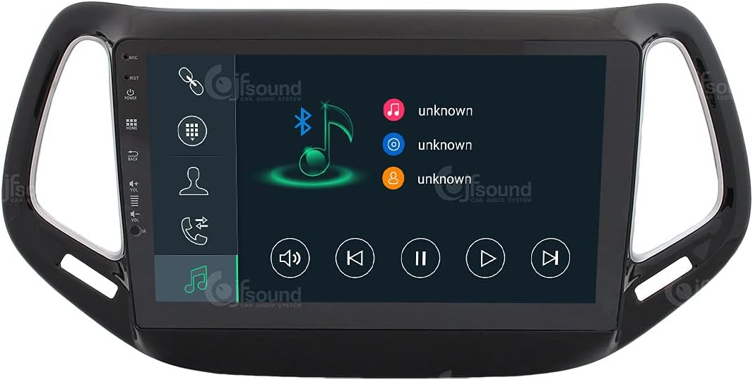 Personalisiertes Autoradio für Jeep Compass Android GPS Bluetooth WiFi USB DAB+ Touchscreen 10" 8cor