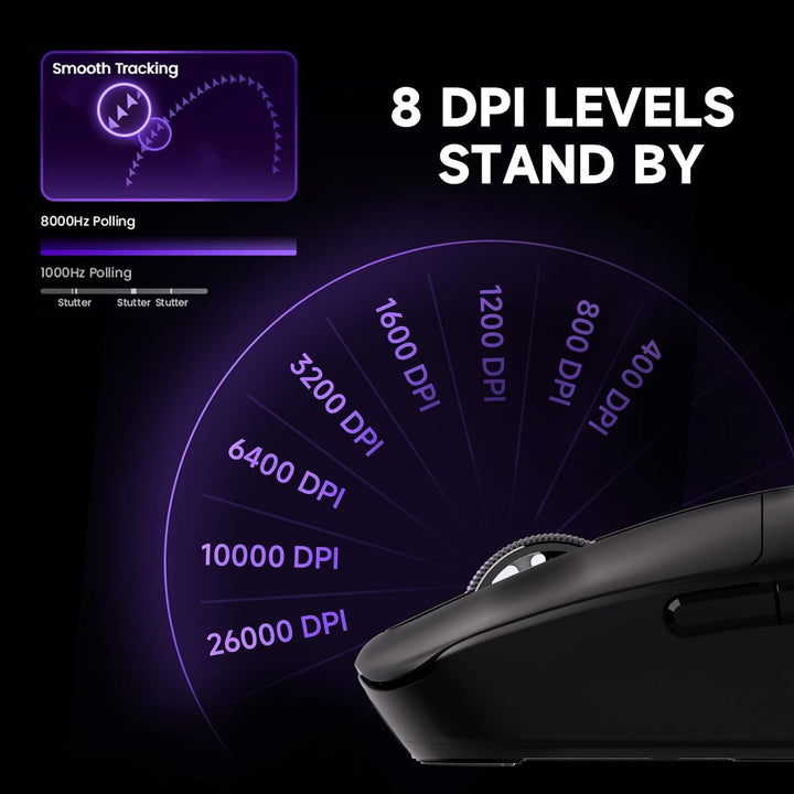 Akko Dash Max kabellose Gaming-Maus, 40g ultraleichte, PAW3395-Gaming-Sensor, kabellose (Bluetooth/2