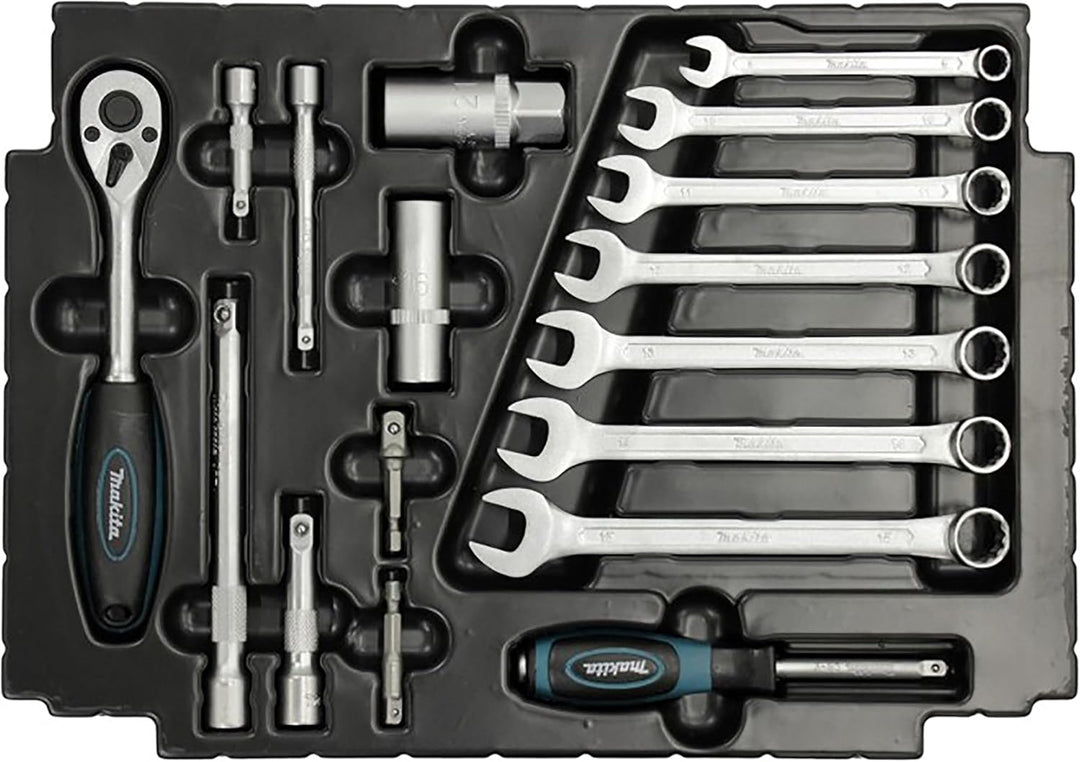 Makita E-08713 Universal Werkzeugset Im Koffer 120teilig Einzelbett, Einzelbett