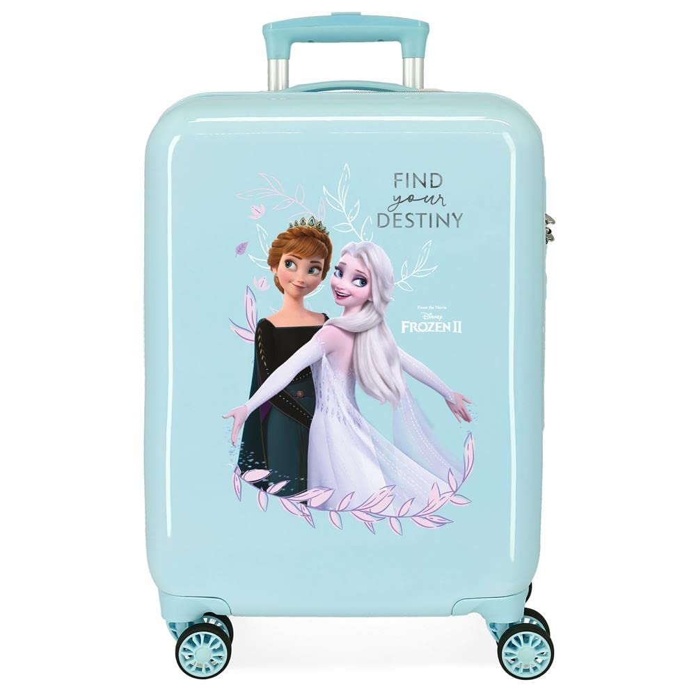 Disney Frozen Memories Kabinentrolley, blau, 38 x 55 x 20 cm, starr, ABS-Kombinationsverschluss, sei